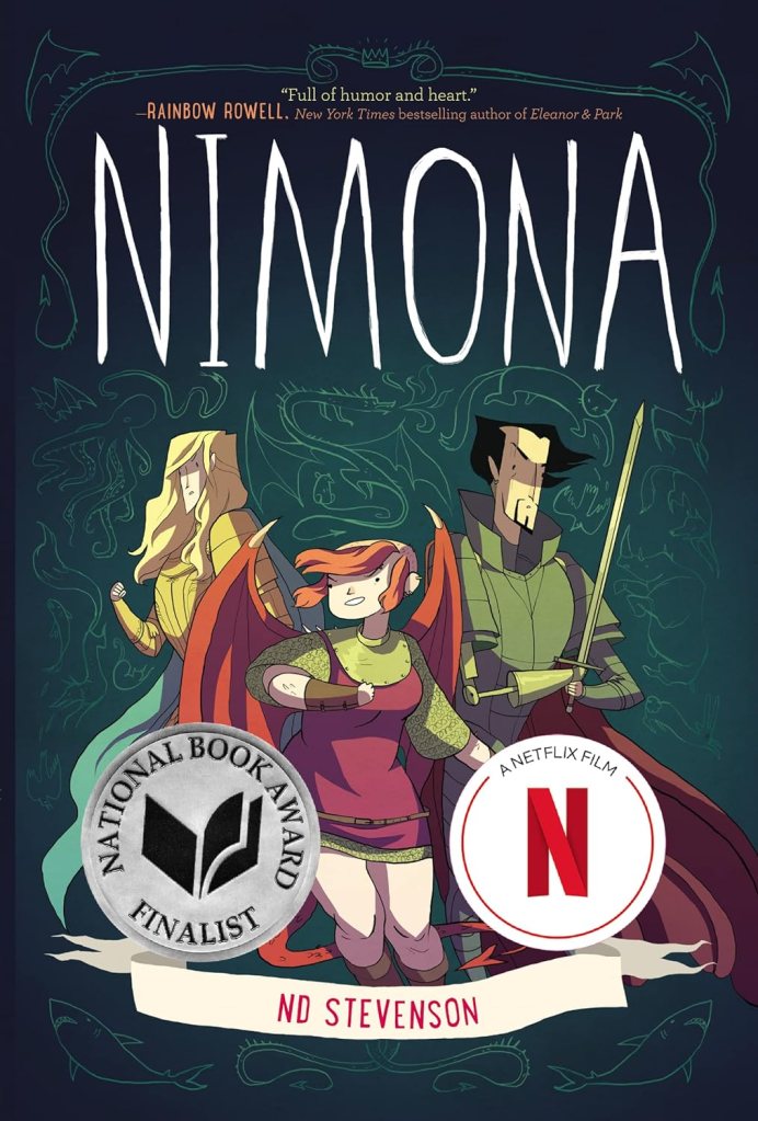 Book cover for Nimona, by ND Stevenson
